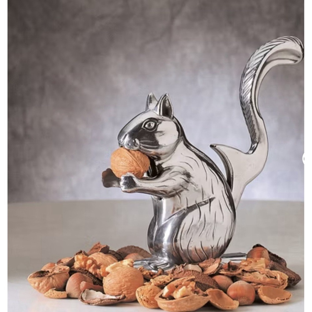Squirrel‎ Nutcracker Davy Crackett Nut Cracker Mechanical Cast Aluminum